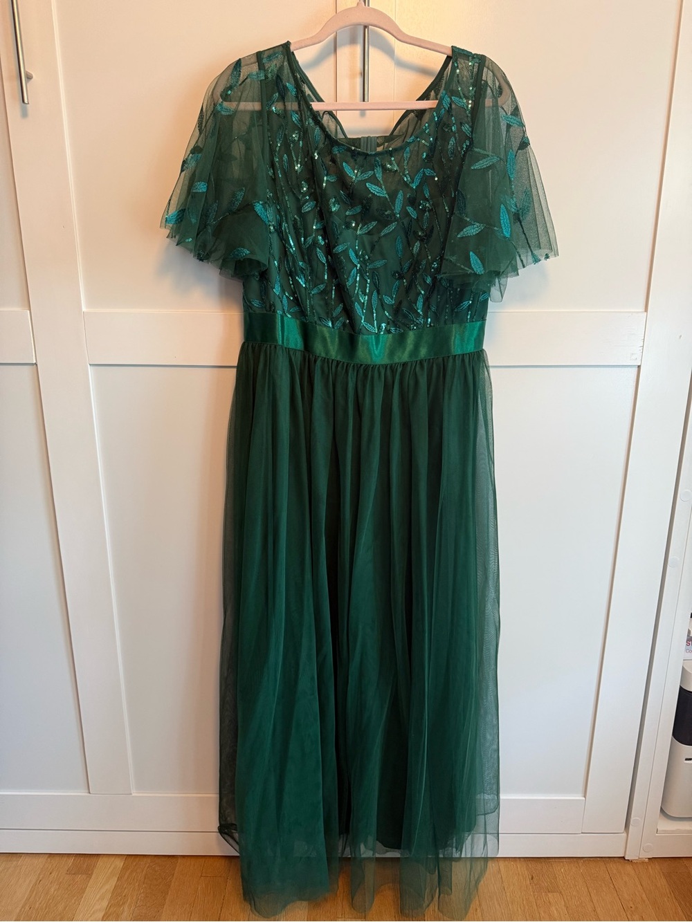 Ever Pretty Emerald Green Sequin Tulle Gown for Girls